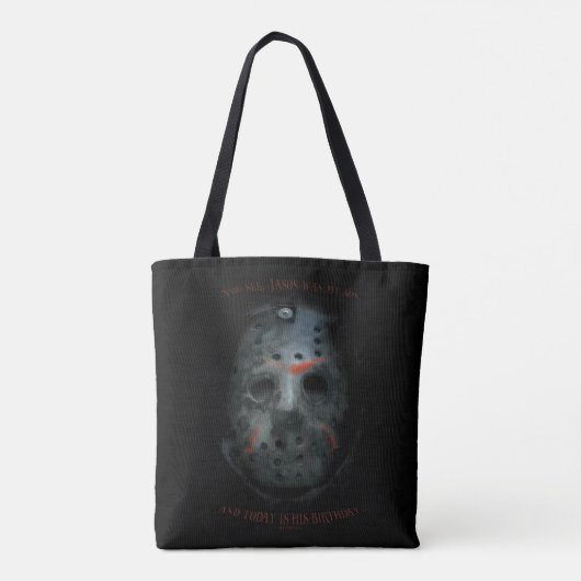 Freddy vs. Jason | Jason Mask Zitat Tasche (Rückseite)