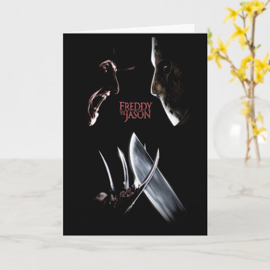 Freddy vs. Jason | Theaterposter Karte (Gelbe Blume)