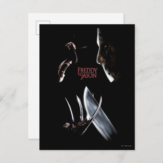 Freddy vs. Jason | Theaterposter Postkarte (Vorne/Hinten)