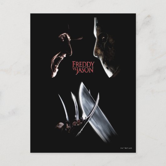 Freddy vs. Jason | Theaterposter Postkarte (Vorderseite)