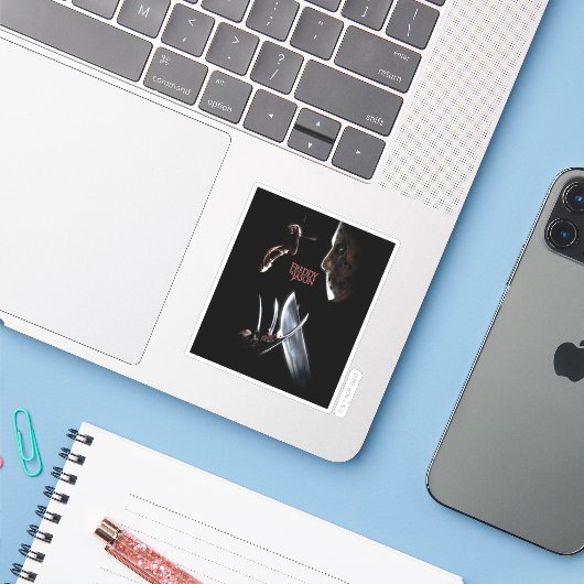 Freddy vs. Jason | Theatrical Poster Aufkleber (Laptop mit iPhone)