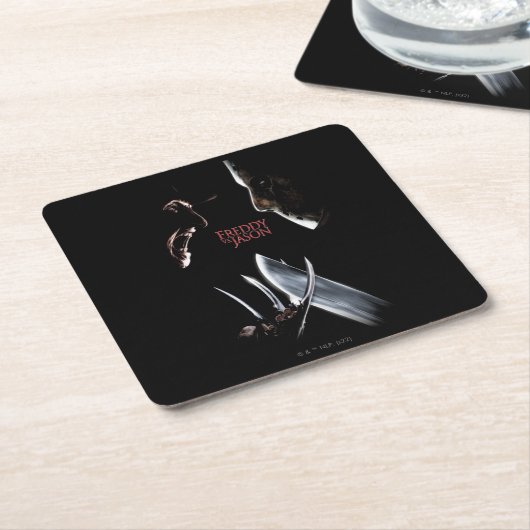 Freddy vs. Jason | Theatrical Poster Rechteckiger Pappuntersetzer (angewinkelt)