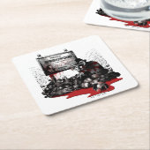 Freddy vs. Jason | Welcome to Springwood Rechteckiger Pappuntersetzer (angewinkelt)