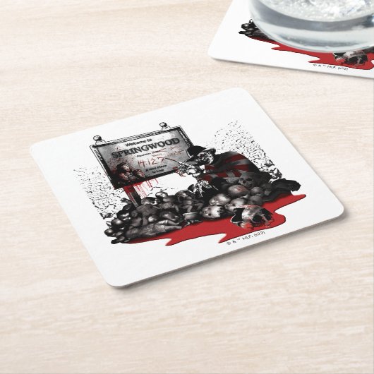 Freddy vs. Jason | Welcome to Springwood Rechteckiger Pappuntersetzer (angewinkelt)