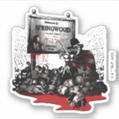 Freddy vs. Jason | Willkommen in Springwood Aufkleber (Vorderseite)