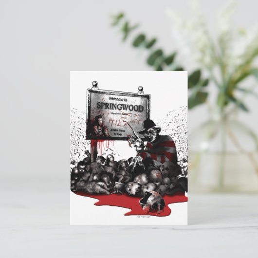 Freddy vs. Jason | Willkommen in Springwood Postkarte (Stehend Vorderseite)