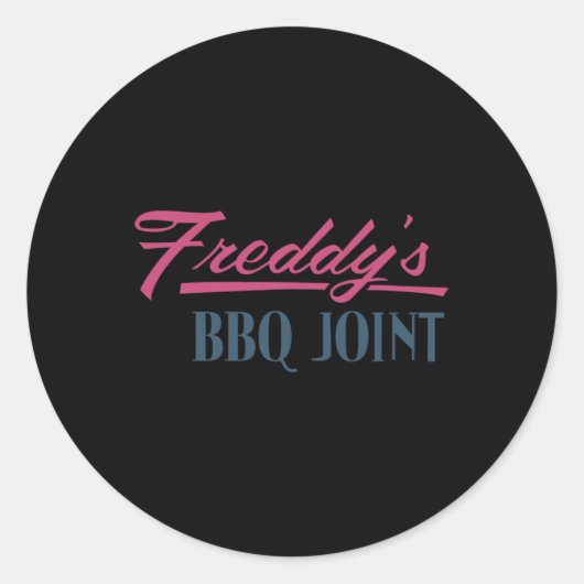 Freddy's Grillen Joint Runder Aufkleber (Vorderseite)