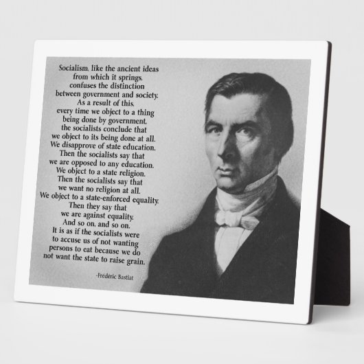 Frederic Bastiat Anti-Sozialismus Fotoplatte (Seite)