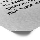 Frederic Bastiat Anti-Sozialismus Poster (Ecke)