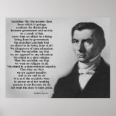 Frederic Bastiat Anti-Sozialismus Poster (Vorne)