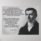 Frederic Bastiat Try Liberty Poster (Vorne)