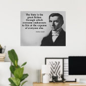 Frederic Bastiat Zitat Poster (Heimbüro)