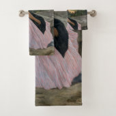 Frederic Bazille - Das rosa Kleid Badhandtuch Set (Insitu)