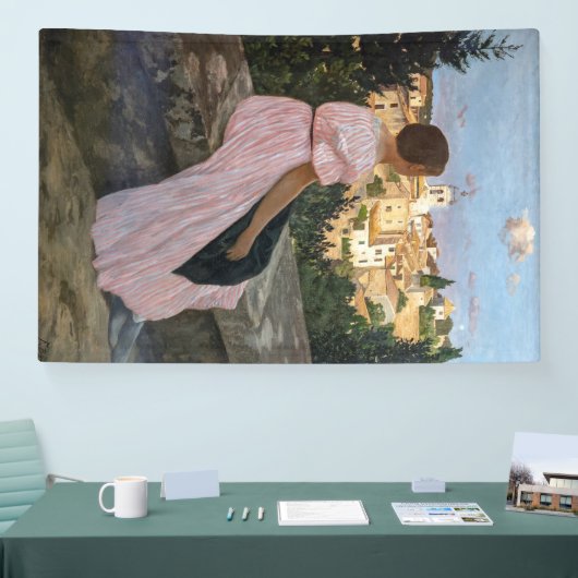 Frederic Bazille - Das rosa Kleid Banner (Messe)