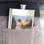 Frederic Bazille - Das rosa Kleid Flachmann (Beispiel)