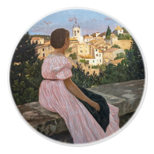 Frederic Bazille - Das rosa Kleid Keramikknauf