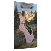 Frederic Bazille - Das rosa Kleid Klemmbrett (Rechts)