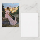 Frederic Bazille - Das rosa Kleid Mitteilungskarte (Vorne/Hinten)