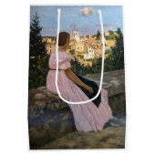 Frederic Bazille - Das rosa Kleid Mittlere Geschenktüte (Rückseite)