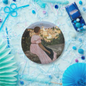 Frederic Bazille - Das rosa Kleid Pappteller (Party)