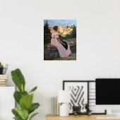 Frederic Bazille - Das rosa Kleid Poster (Heimbüro)