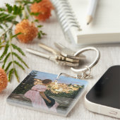 Frederic Bazille - Das rosa Kleid Schlüsselanhänger (Vorderseite rechts)