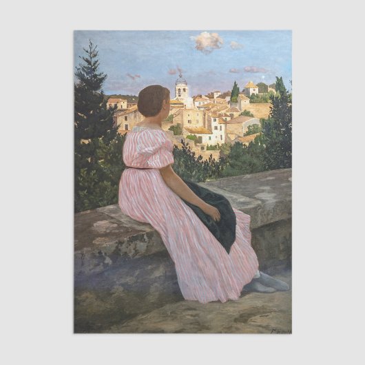 Frederic Bazille - Das rosa Kleid Seidenpapier