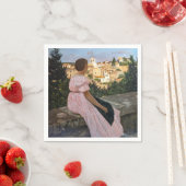 Frederic Bazille - Das rosa Kleid Serviette (Beispiel)