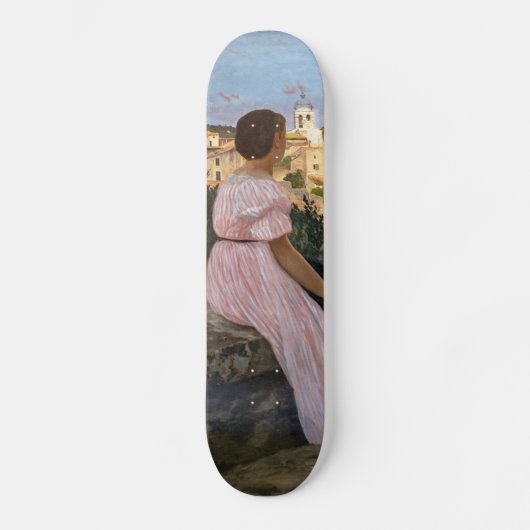 Frederic Bazille - Das rosa Kleid Skateboard (Vorderseite)