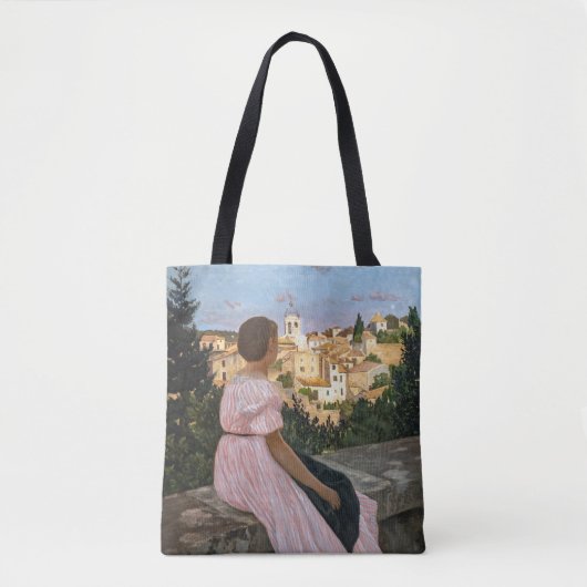 Frederic Bazille - Das rosa Kleid Tasche (Vorderseite)