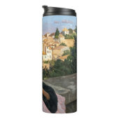 Frederic Bazille - Das rosa Kleid Thermosbecher (Nach rechts gedreht)