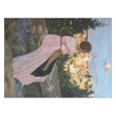Frederic Bazille - Das rosa Kleid Tischdecke (Vorderseite (Horizontal))
