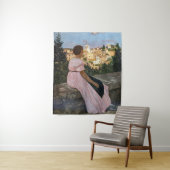 Frederic Bazille - Das rosa Kleid Wandteppich (Beispiel)