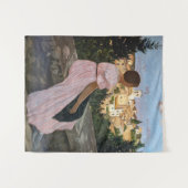 Frederic Bazille - Das rosa Kleid Wandteppich (Vorderseite (Horizontal))