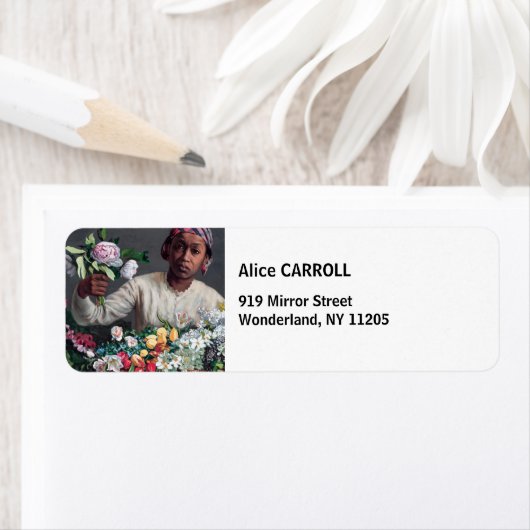 Frederic Bazille - Junge Frau mit Peonies (Insitu)