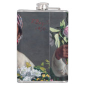 Frederic Bazille - Junge Frau mit Peonies Flachmann (Rückseite)