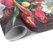 Frederic Bazille - Junge Frau mit Peonies Geschenkpapier (Rolleneckpunkt)