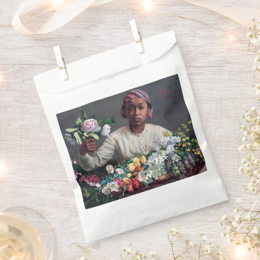 Frederic Bazille - Junge Frau mit Peonies Geschenktütchen (Ausgeschnitten)