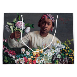 Frederic Bazille - Junge Frau mit Peonies Große Geschenktüte