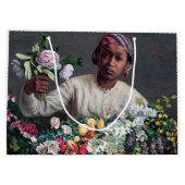 Frederic Bazille - Junge Frau mit Peonies Große Geschenktüte (Rückseite)