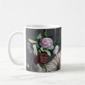 Frederic Bazille - Junge Frau mit Peonies Kaffeetasse (Links)