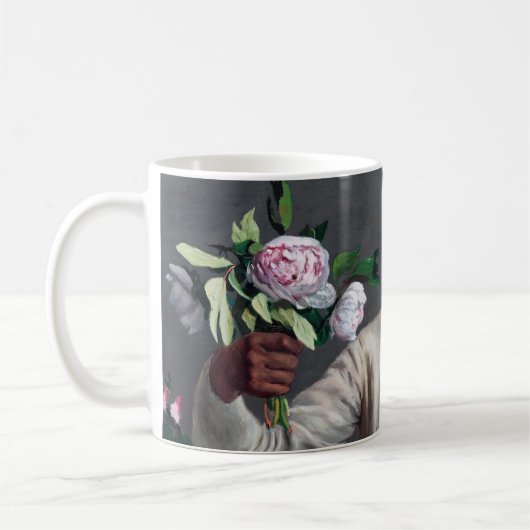 Frederic Bazille - Junge Frau mit Peonies Kaffeetasse (Links)