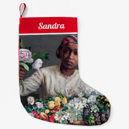 Frederic Bazille - Junge Frau mit Peonies Kleiner Weihnachtsstrumpf