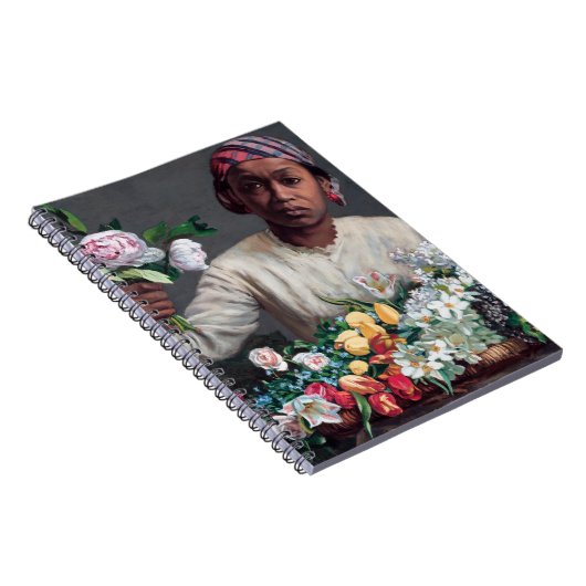 Frederic Bazille - Junge Frau mit Peonies Notizblock (Rechte Seite)