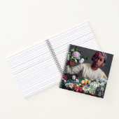 Frederic Bazille - Junge Frau mit Peonies Notizblock (Innenseite)