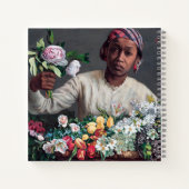 Frederic Bazille - Junge Frau mit Peonies Notizblock (Rückseite)