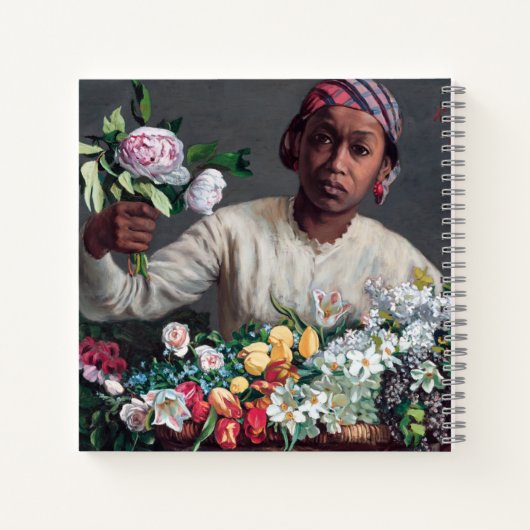 Frederic Bazille - Junge Frau mit Peonies Notizblock (Rückseite)