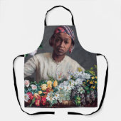 Frederic Bazille - Junge Frau mit Peonies Schürze (Vorderseite)