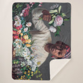 Frederic Bazille - Junge Frau mit Peonies Sherpadecke (Vorderseite)