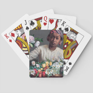 Frederic Bazille - Junge Frau mit Peonies Spielkarten